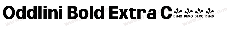 Oddlini Bold Extra C字体转换